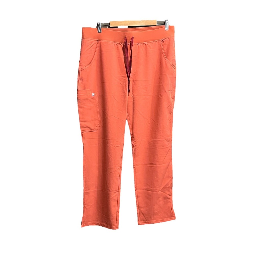 FIGS Technical Collection Coral Red Kade Cargo Women's Scrubs Pants Size XL